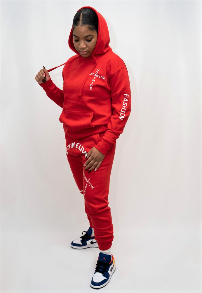 Homemade sweat suit on sale