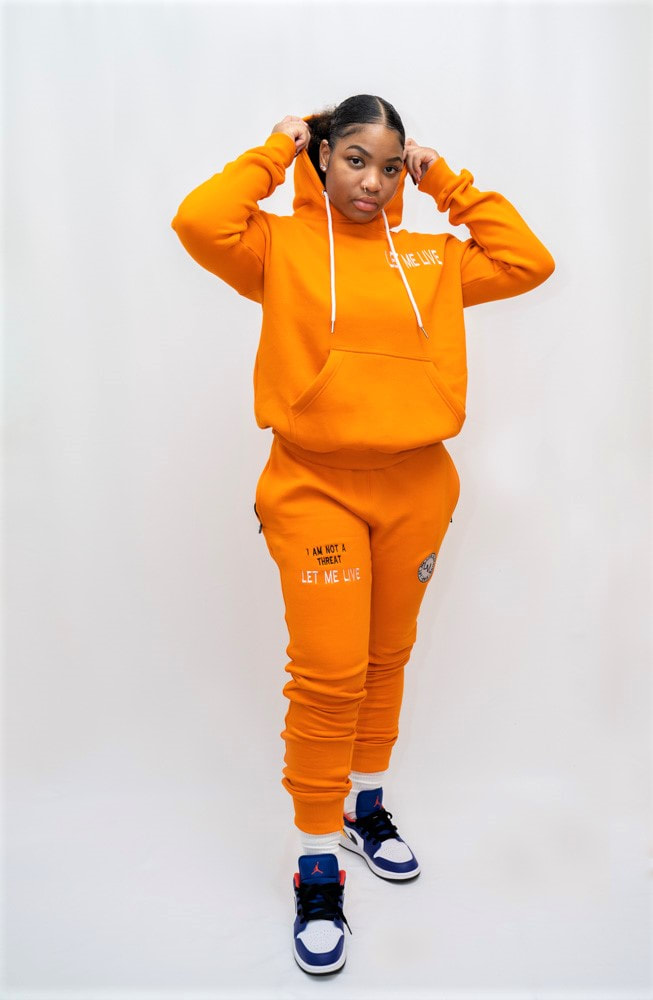 nike orange sweat suit