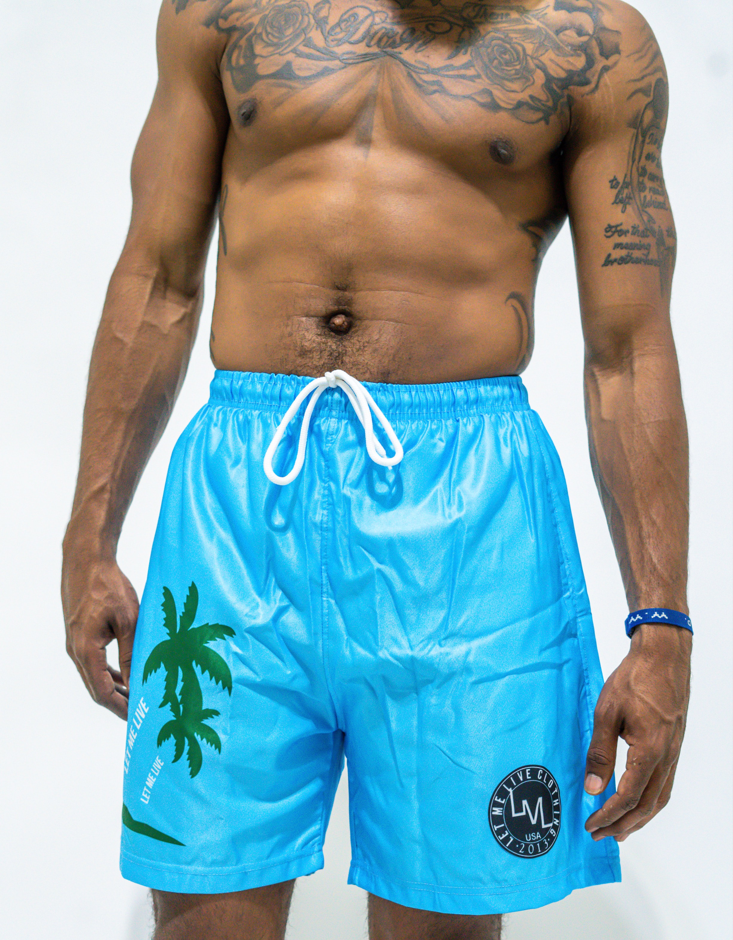 LET ME LIVE Swim Trunks